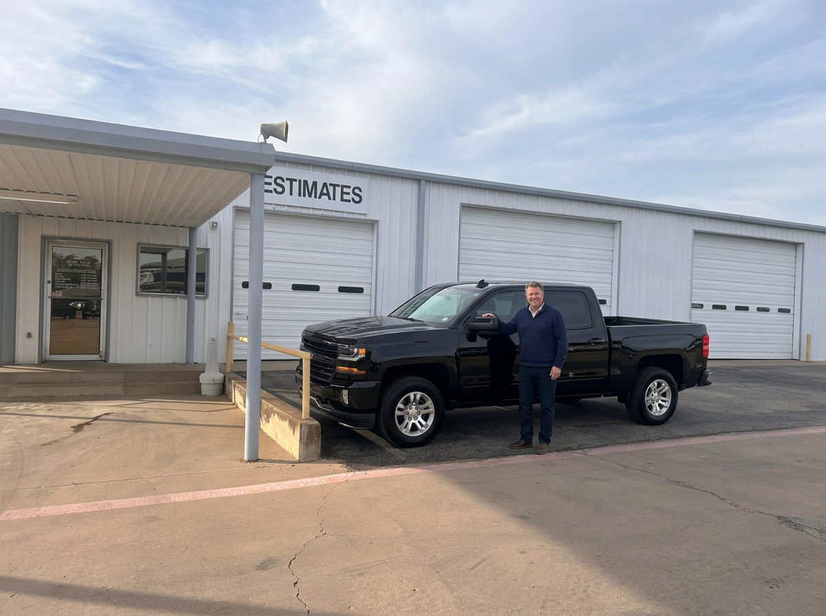 Customer David with vehicle