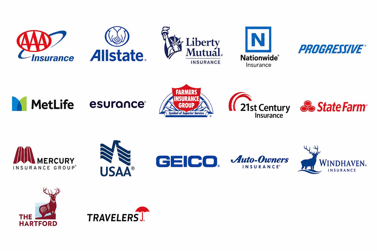 Auto insurance carriers accepted at Bruner Collision & Glass